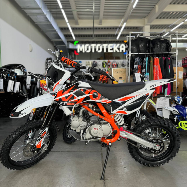 Питбайк KAYO (Кайо) BASIC K125EM 17/14 KRZ (механ. сцепл., эл. стартер 2024 г.) | Мототека